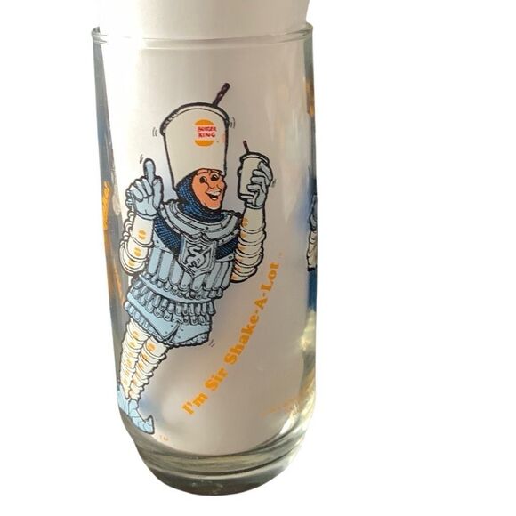 Vintage Burger King Collector Glasses 1979 Burger King Sir Shake A Lot Lot of 2 - Picture 4 of 10